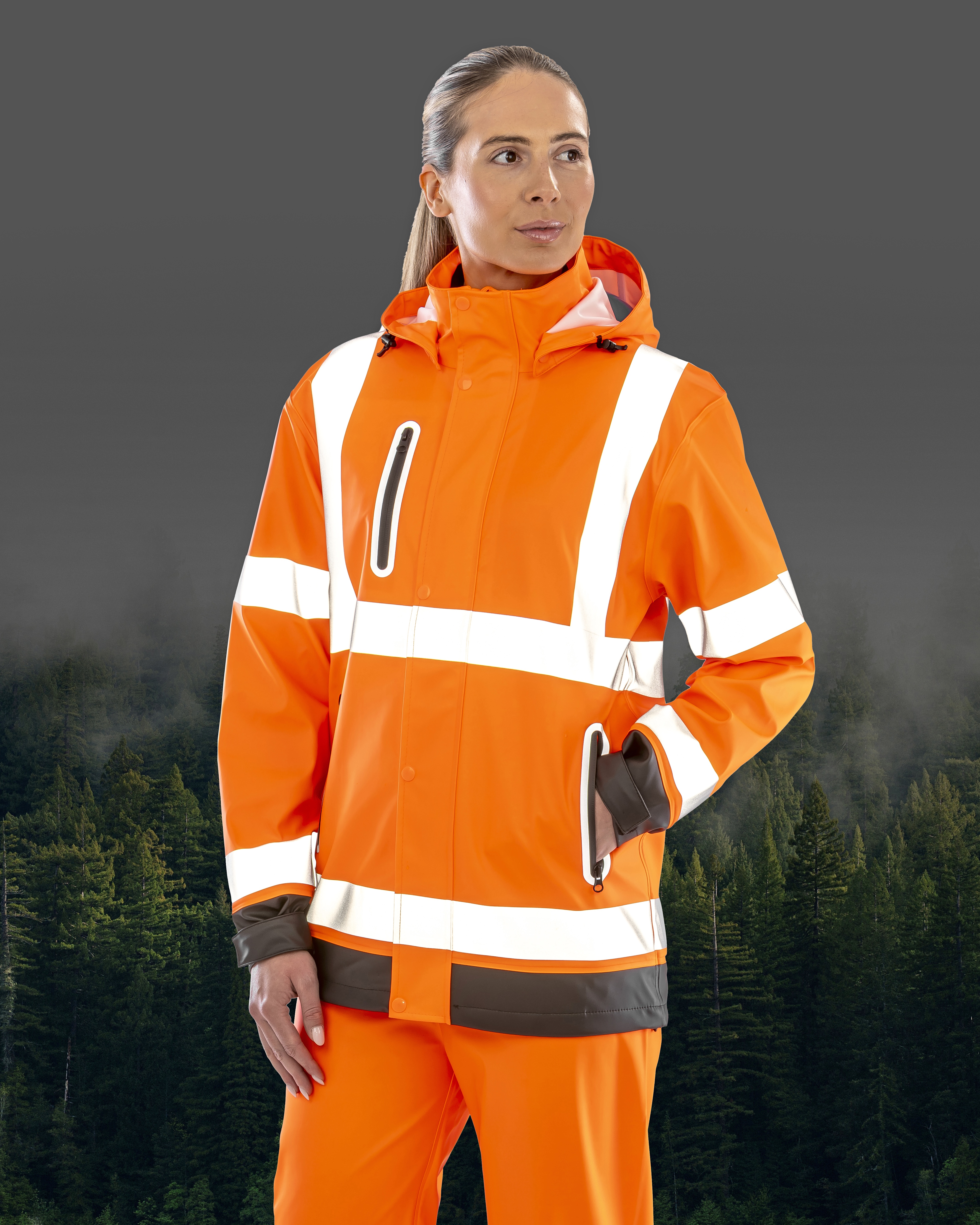 Heavy Duty Prism PU Safe & Dry Jacket with Recycled Backing