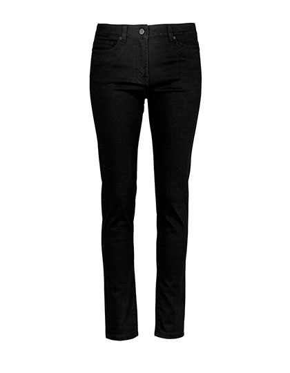 Women´s Stretch Straight Leg Jeans Gaspard Deep Black 46