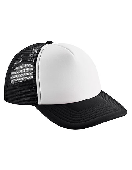 Beechfield Junior Vintage Snapback Trucker Black