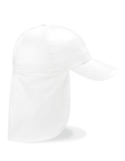 Beechfield Junior Legionnaire Style Cap White