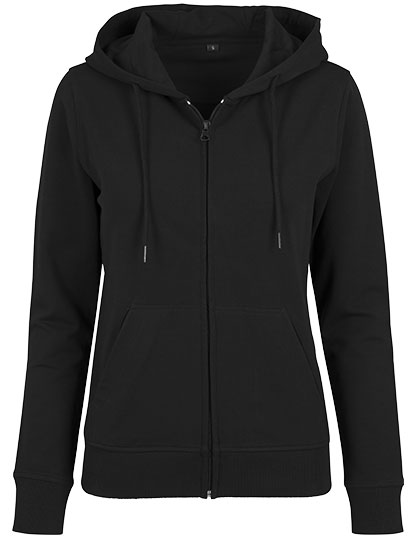 Build Your Brand Damen Terry Zip Hoody Black XL