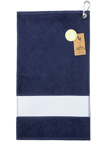 SUBLI-Me® Golfhandtuch French Navy 30 x 50 cm
