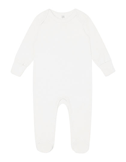 Baby Sleepsuit With Scratch Mitts White 6-12 months