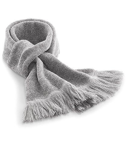 Beechfield Classic Knitted Scarf Heather Grey