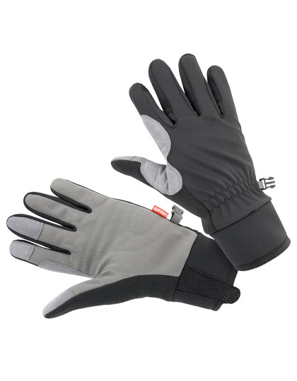 Unisex Bikewear Long Gloves Black / Grey XS
