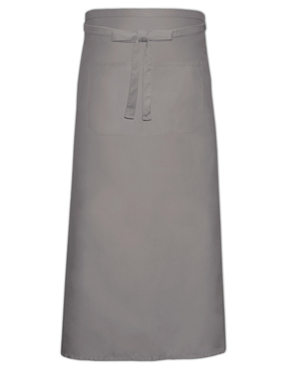 Bistro Apron XL With Front Pocket Mouse Grey 120 x 100 cm