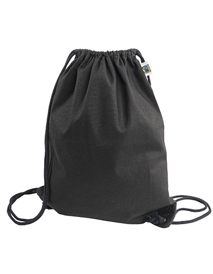 Fairtrade Heavy Cotton Gymbag Black approx. 38 x 42 cm (Kopie)