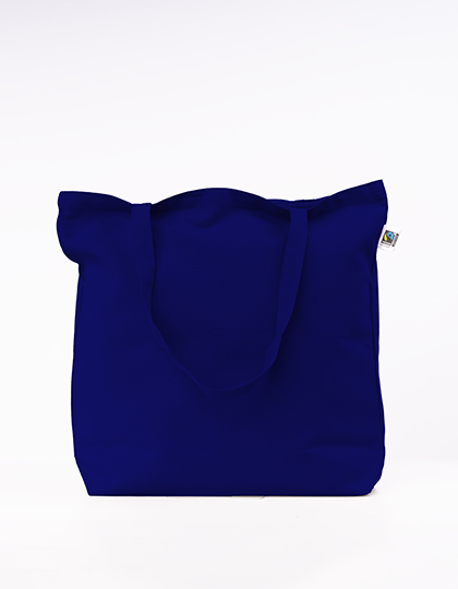 Fairtrade Cotton Canvas Bag Navy (ca. Pantone 532C) 46 x 40 cm