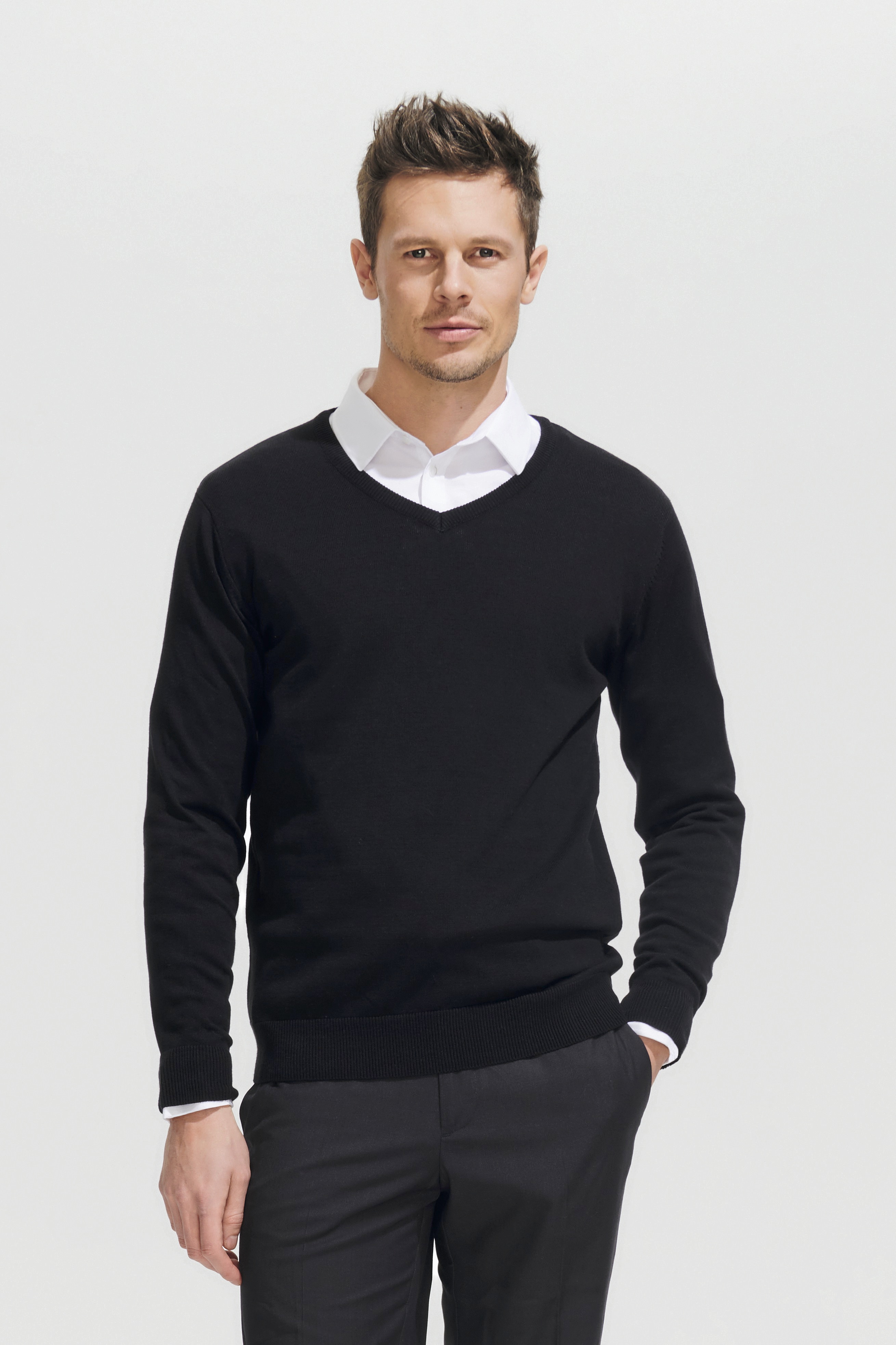 Men´s V-Neck Sweater Galaxy