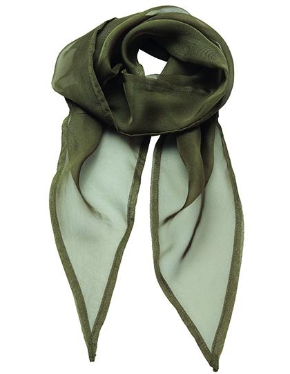 Women´s Colours Collection Chiffon Scarf Olive (ca. Pantone 378C) 98 x 16,5 cm