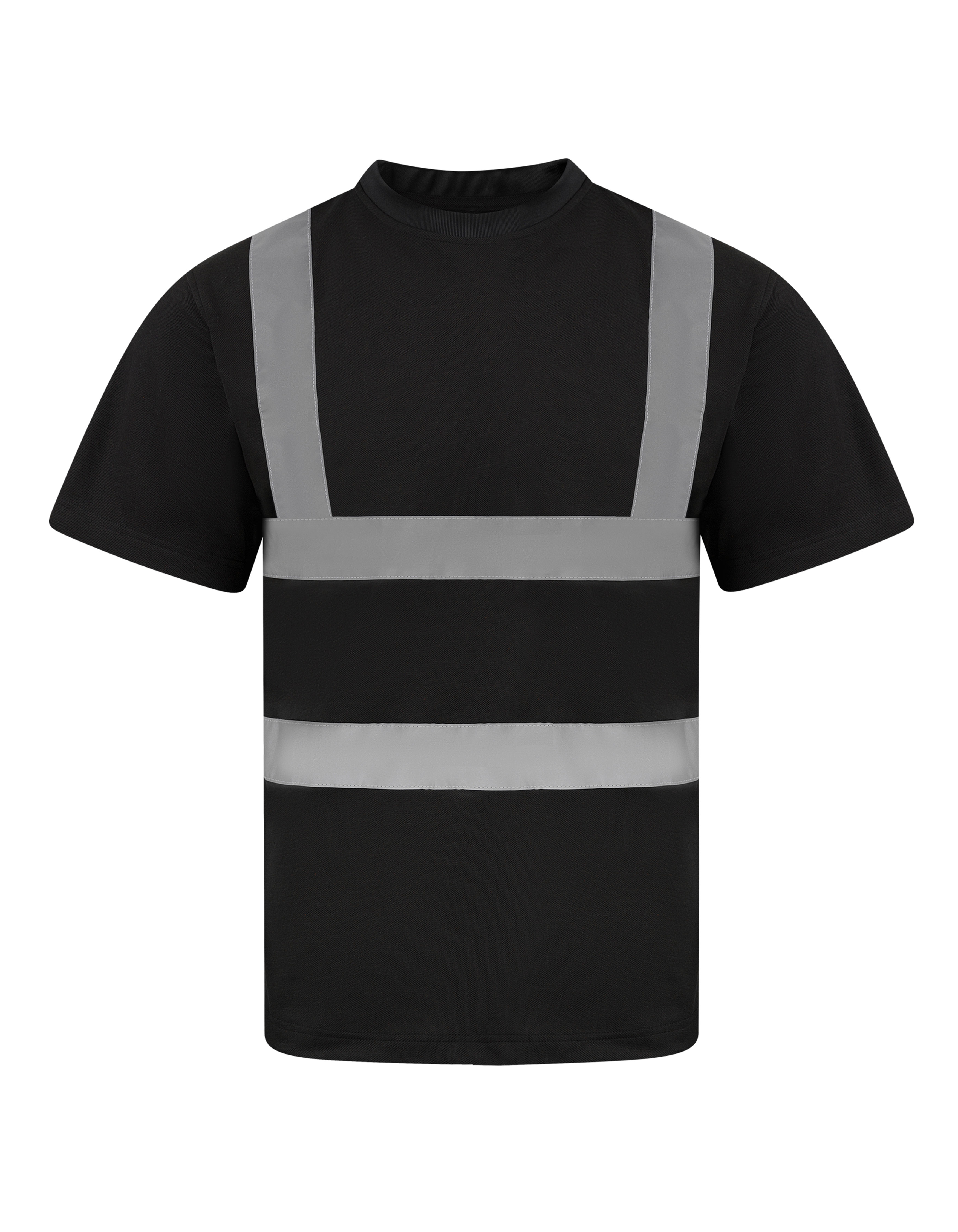 Heavy Duty Polycotton Hi-Vis T-Shirt Barcelona Black 7XL
