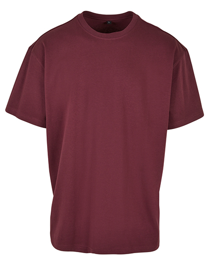 Build Your Brand Heavy Oversize Tee Cherry 5XL