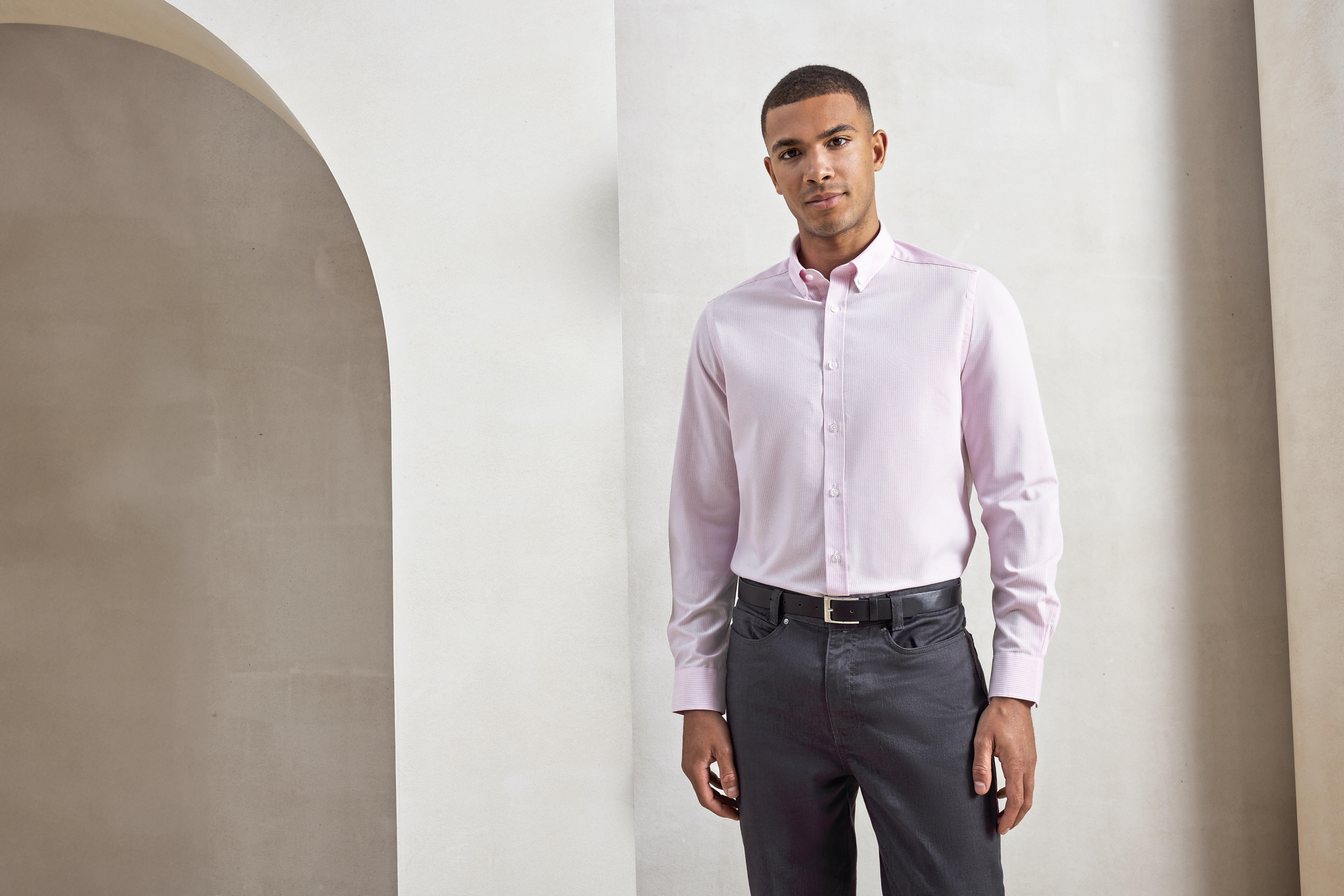 Men´s Cotton Rich Oxford Stripes Shirt