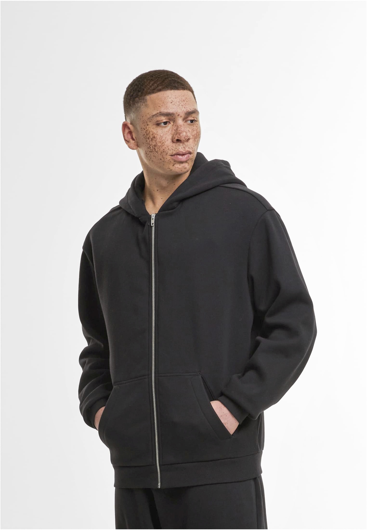 Build Your Brand Loose Fit Zip Hoody