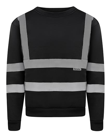 Hi-Vis Workwear Sweatshirt Limerick Black 3XL