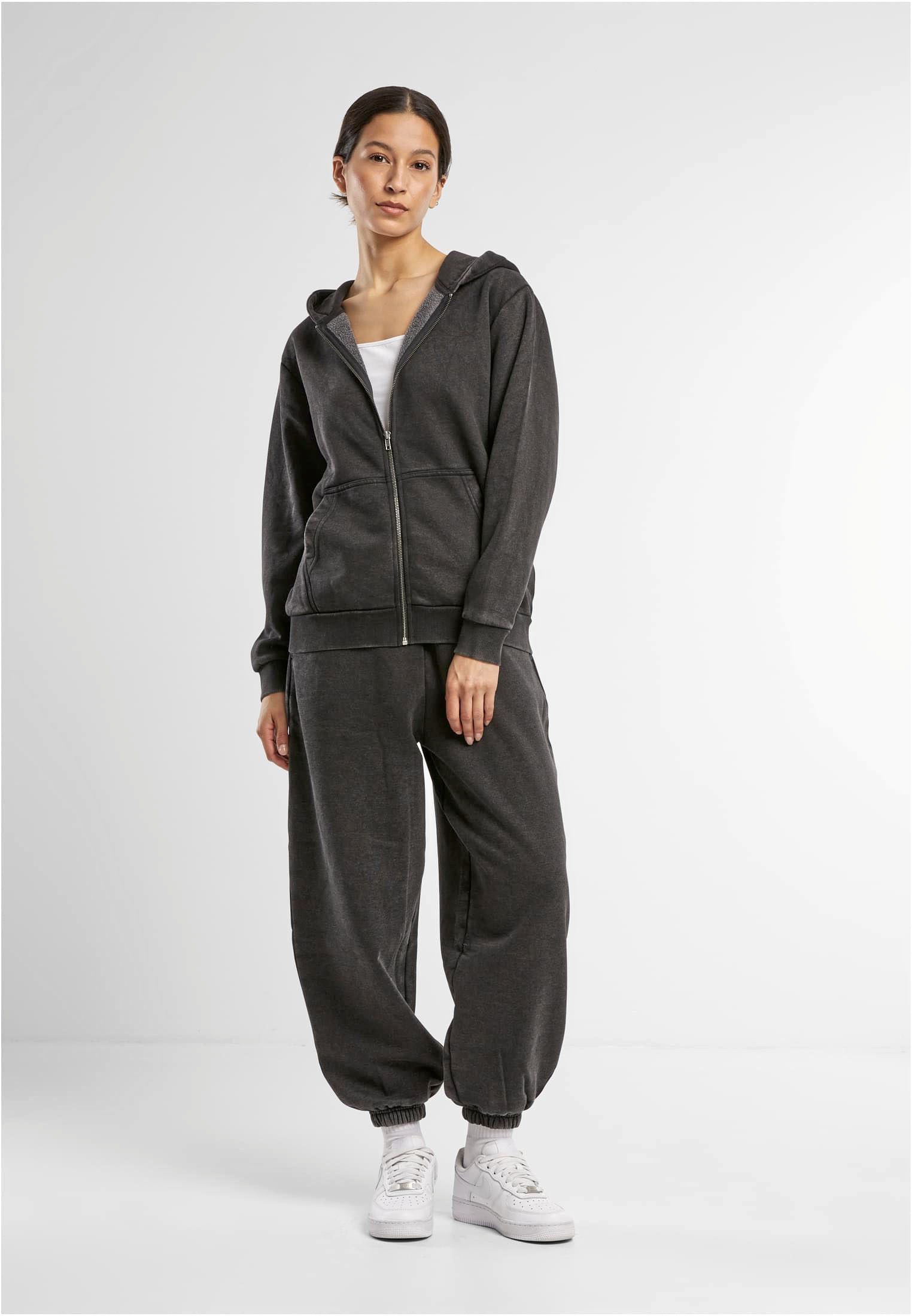 Build Your Brand Ladies Vintage Heavy Zip Hoody
