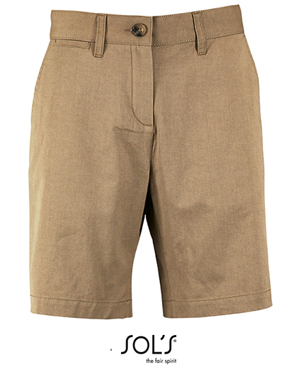 Women´s Chino Bermuda Shorts Jasper Chestnut 46