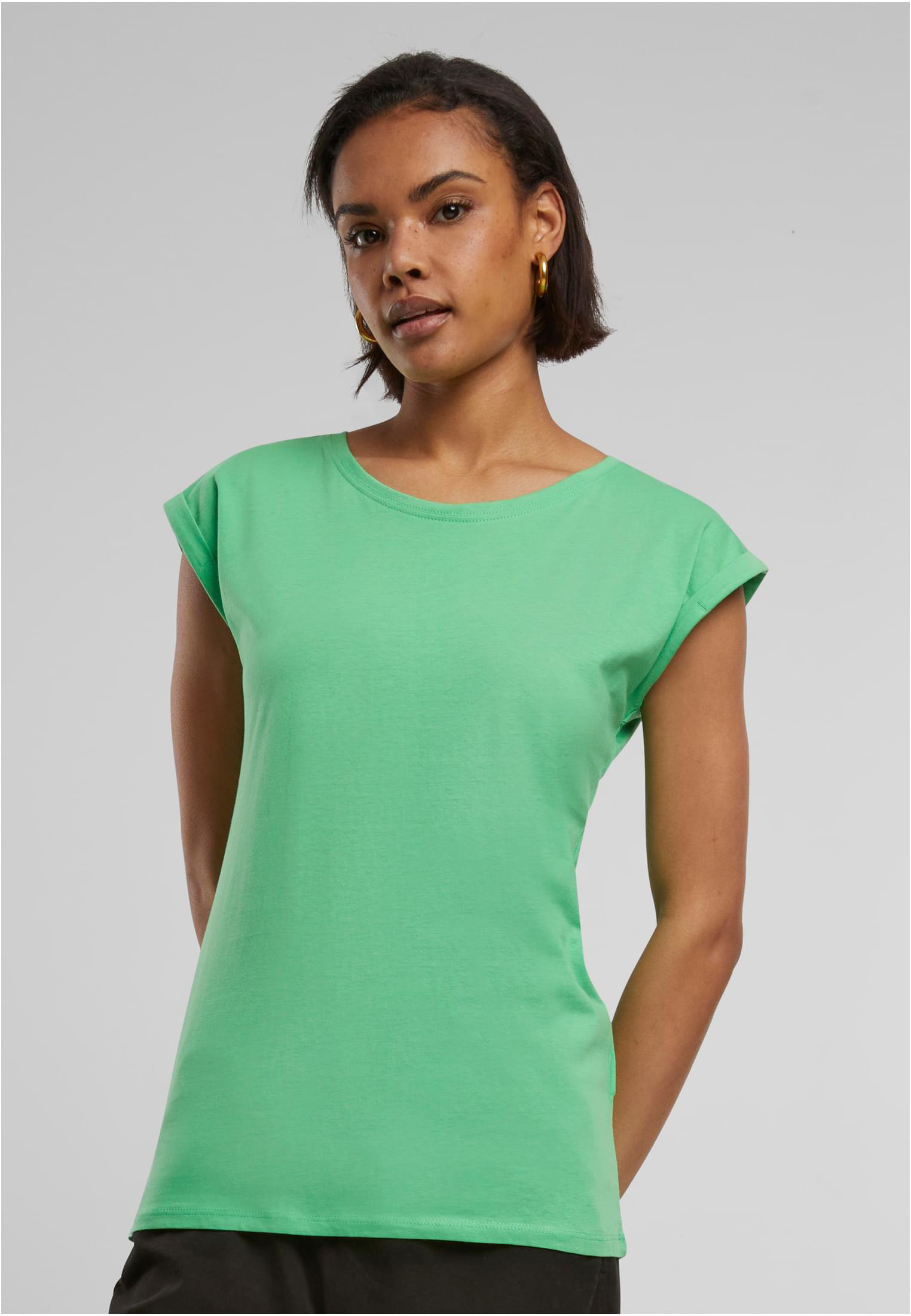 Build Your Brand Damen Extended Shoulder Tee