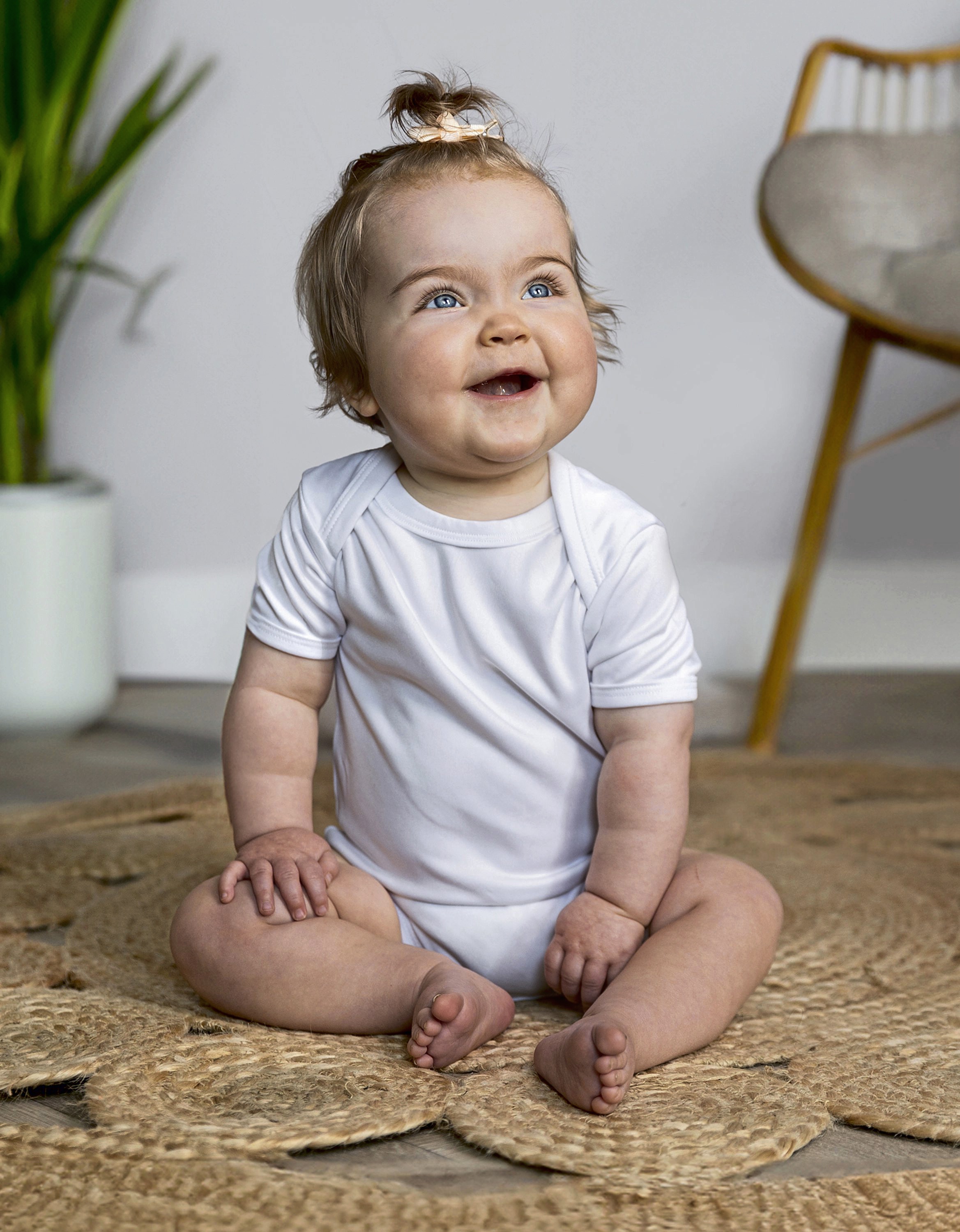 Short Sleeve Baby Bodysuit Polyester