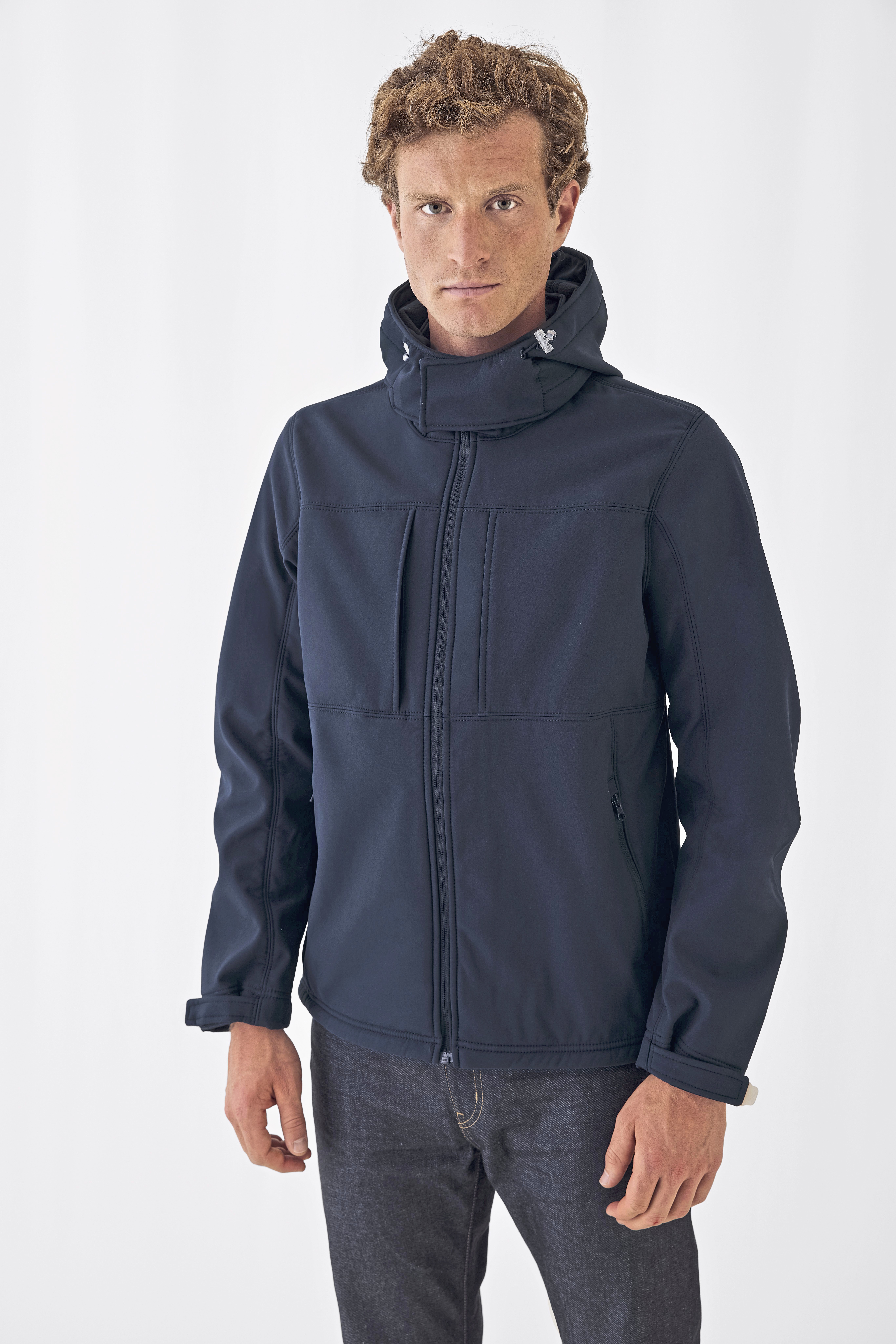 B&C Collection Men´s Hooded Softshell