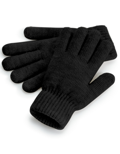 Beechfield Cosy Ribbed Cuff Gloves Black Marl