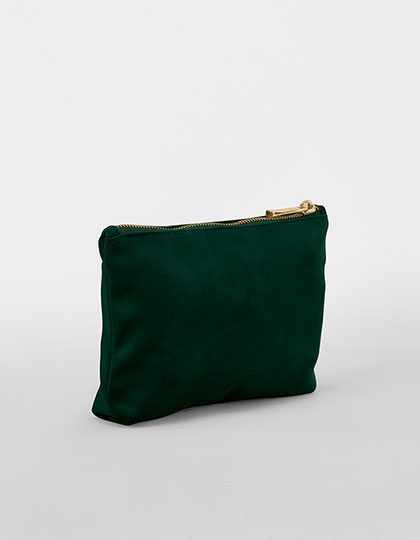 Velvet Accessory Bag Dark Emerald S (18 x 13,5 x 4 cm)