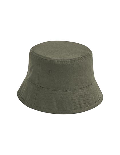Beechfield Organic Cotton Bucket Hat Olive Green