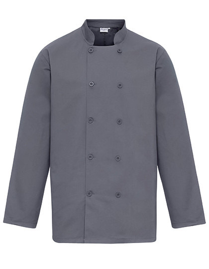 Long Sleeve Chef´s Jacket Steel (ca. Pantone 7545C) 5XL /52 (24)