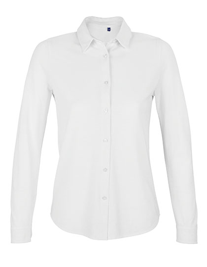 Women´s Cotton Pique Shirt Basile Optic White 3XL