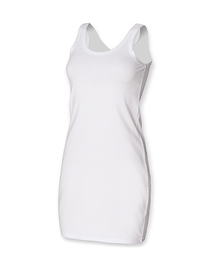 Women´s Stretch Vest Dress White XL