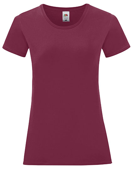 Fruit of the Loom Ladies´ Iconic T Burgundy