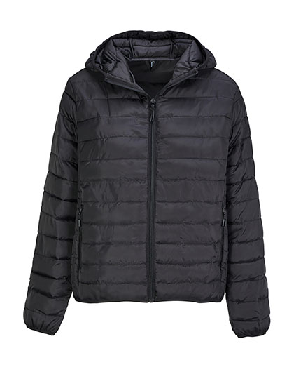 Women´s Stream Lightweight Hooded Padded Jacket Black XXL