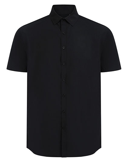 Men´s Short Sleeved ´Cotton Feel´ Coolplus® Shirt Black 4XL