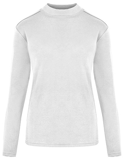 Women´s Premium Highneck Longsleeve Tees White 3XL