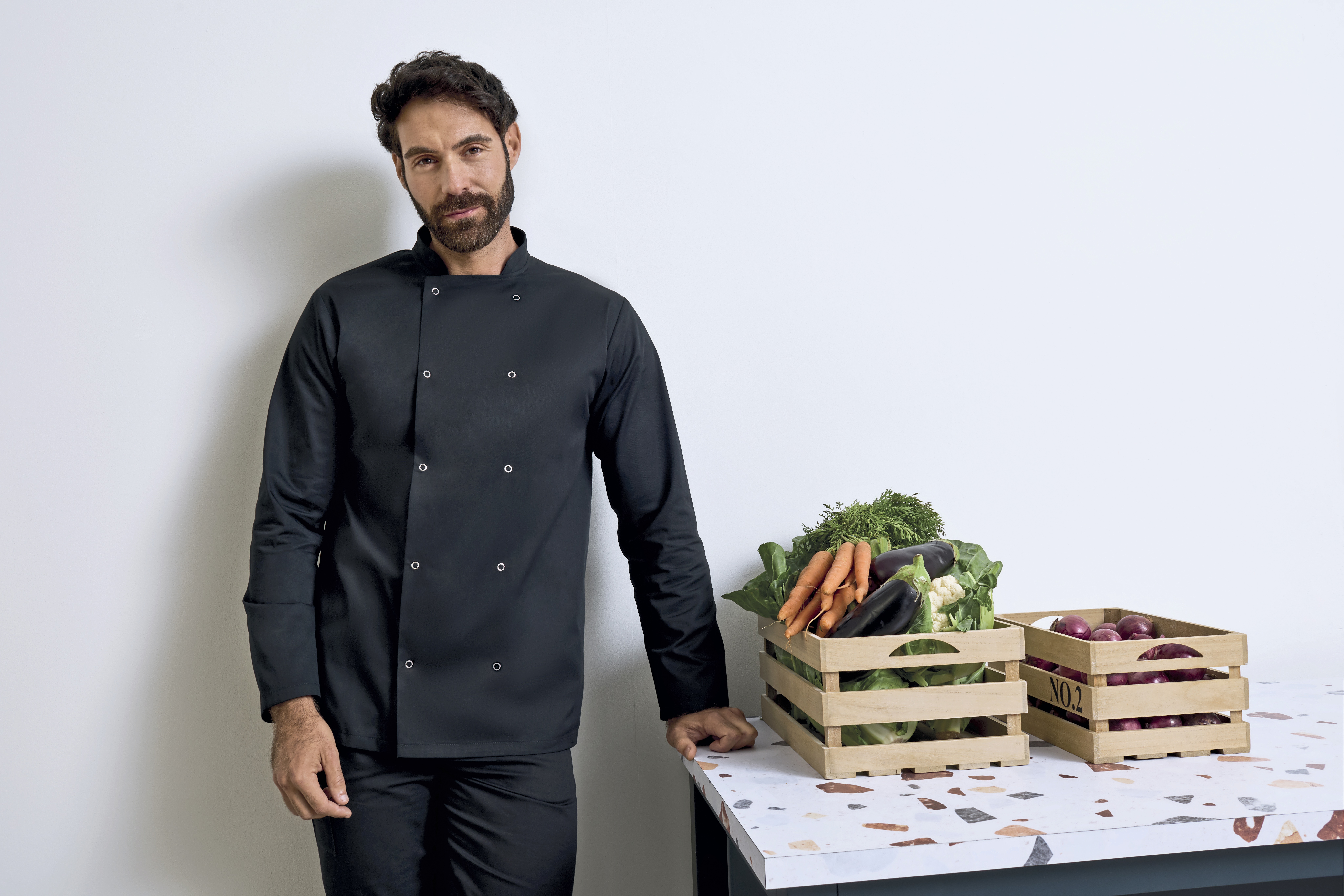 Chef´s Long Sleeve Stud Jacket