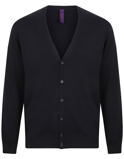 Men´s Lightweight V-Neck Cardigan Navy 4XL