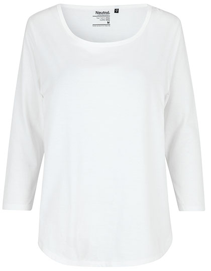 Ladies´ Three Quarter Sleeve T-Shirt White XXL