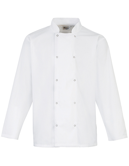 Chef´s Long Sleeve Stud Jacket White 5XL /52 (24)