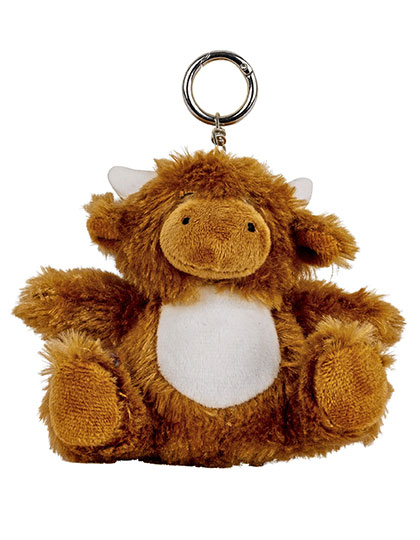 Highland Cow Key Ring Cow Brown XS