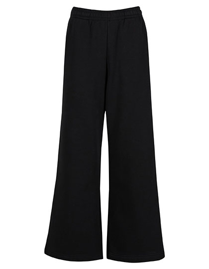 Build Your Brand Ladies Wideleg Sweatpants Black 5XL