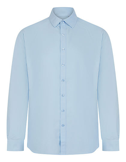 Men´s Long Sleeved ´Cotton Feel´ Coolplus® Shirt Light Blue 4XL