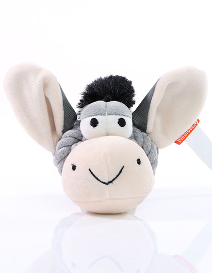 MiniFeet® Hundespielzeug Knotentier Esel Grey One Size