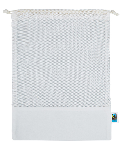 Fairtrade Cotton Mesh Bag White 30 x 40 cm