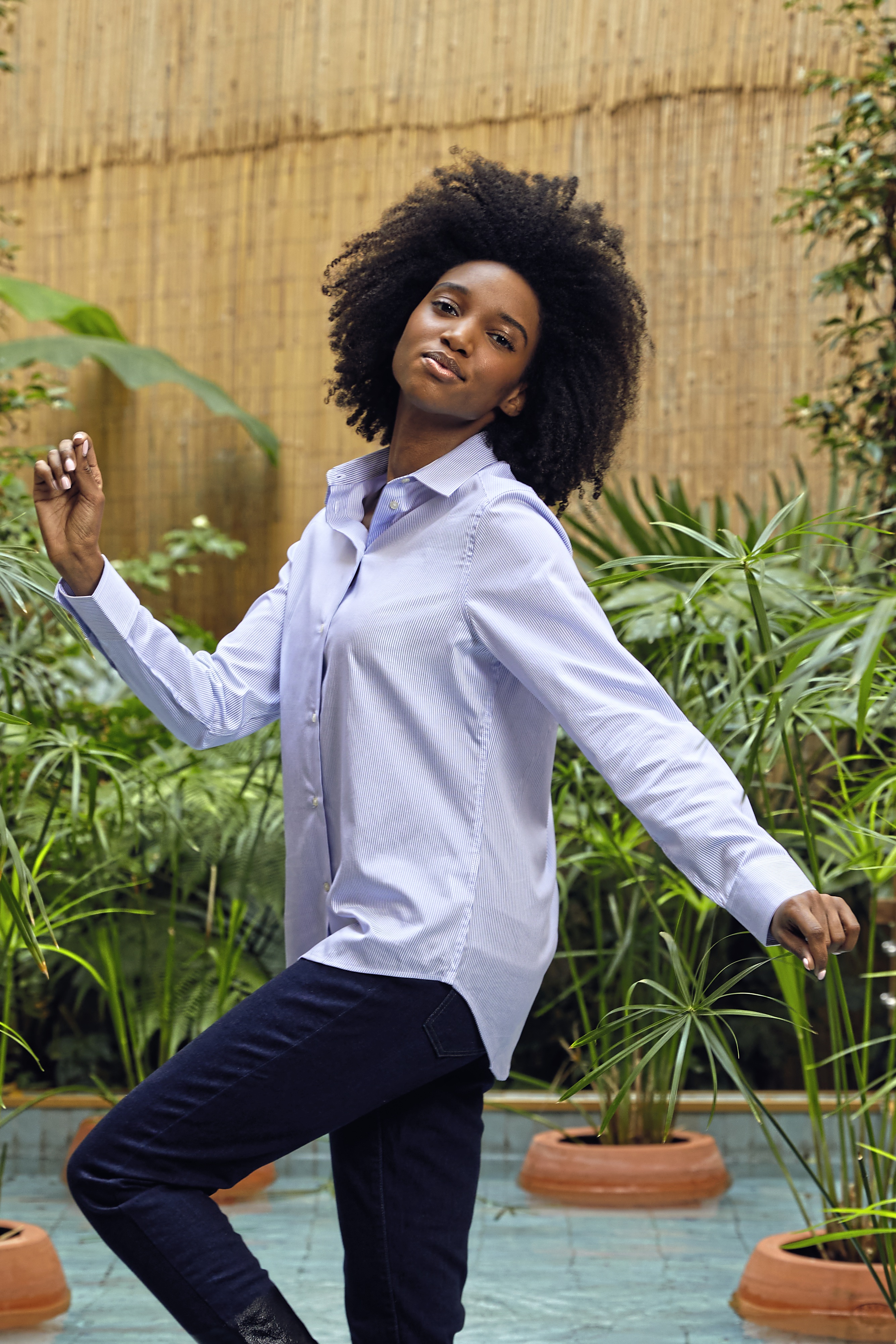 Women´s Easy Care Striped Shirt Baptiste