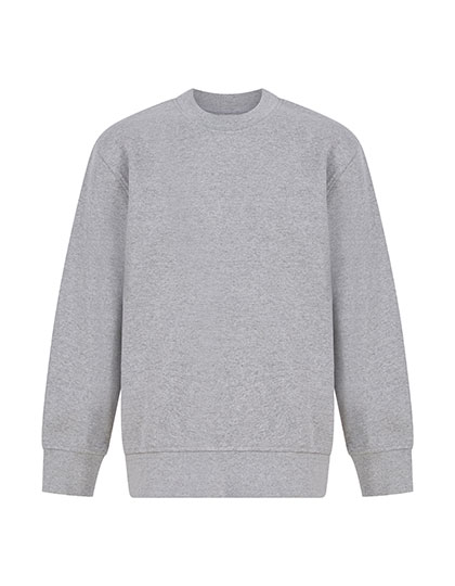 Kids' Sustainable Fashion Curved Hem Sweat Heather Grey 9/10 years