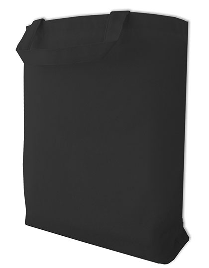 Canvas Carrier Bag Short Handle Black 42 x 38 x 10 cm