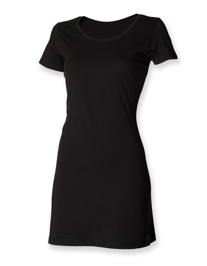 Women´s T-Shirt Dress Black XL
