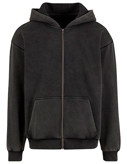 Build Your Brand Vintage Heavy Zip Hoodie Magnet 5XL