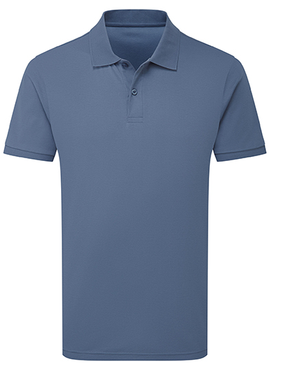 Herren Premium-Poloshirt aus merzerisierter Baumwolle Blue Steel 3XL