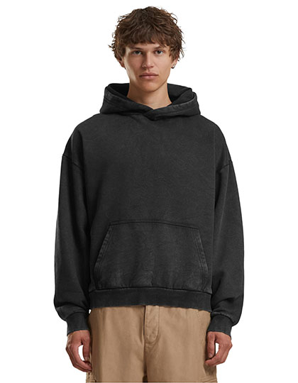 Build Your Brand Vintage Heavy Hoodie Black 5XL